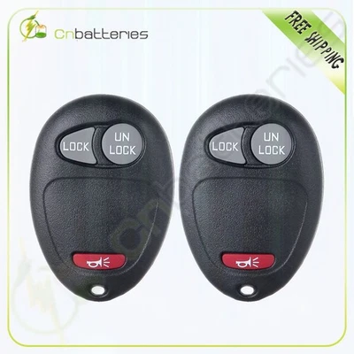2 substitutos para GMC Canyon 2008 2009 2010 2011 2012 controle remoto de entrada sem chave Fob - Imagem 1 de 4