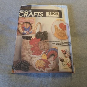 1980's VTG McCall's Chicken Kitchen Decorations Pattern 8505 UNCUT - Picture 1 of 6