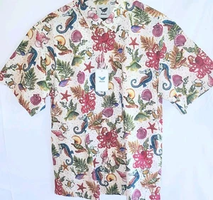 Yiume Mens Medium Short Sleeve Button Front Casual Shirt NWT - Picture 1 of 17