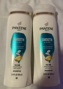 2 PANTENE PRO-V - Smooth & Sleek Shampoo 12 fl oz Ea. - Free Shipping - Picture 1 of 1