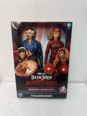 Marvel Dr Strange/Scarlet Witch 12" Action Figures 2-Pack Set, 2022, NEW - Imagem 1 de 4