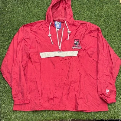 Vintage Anos 90 Jogador Profissional Alabama Maré Carmesim Quebra-Vento Grande G Futebol - Imagem 1 de 4