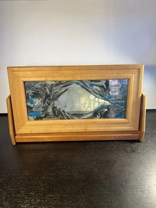 Exotic Sands Park City Utah William Taber blau flüssiger Sand Kunst Holz Klapprahmen - Bild 1 von 16