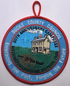 BSA 2008 Bucks County Council PA 80th Camporee Washington’s Crossing Patch - Foto 1 di 1