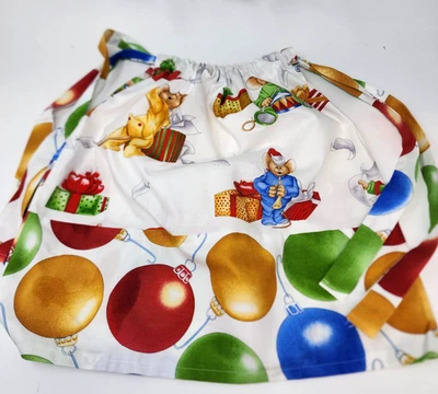 Vestido Funda Almohada Ratones Musicales Navidad Hecho a Mano Talla 12 Meses Foto 1 de 4