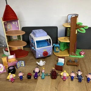 Ben And Holly's Little Kingdom Playset Bundle Thistle Castle, Elf Tree campervan - Picture 1 of 14