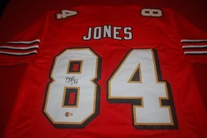 BRENT JONES  San Francisco 49ers Signed Jersey Beckett COA BK94689 - Picture 1 of 4