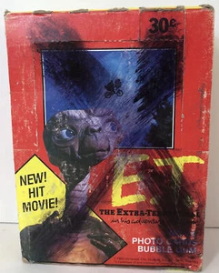 E.T. The Extra-Terrestrial Trading Card Box 36 confezioni mai aperte Topps 1982 - Foto 1 di 9