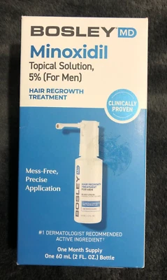 New Bosley Mens Topical Solution Hair Regrowth 1 Month Supply 11/2026 - Image 1 of 4