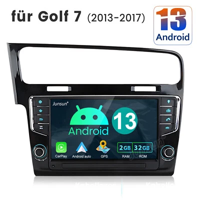 Carplay Android13 Radio Für VW Golf 7 VII 12-20 mit 2+32GB GPS NAVI WIFI DSP RDS - Bild 1 von 4