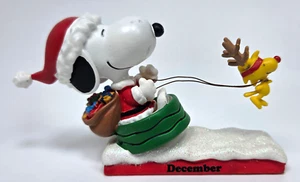 Bradford Exchange Peanuts Snoopy Through The Year Calendar December Replacement - Picture 1 of 5