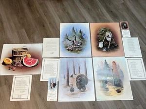 Vtg MCM Prints The Art Of Ken Holland Series II Plates 6-10 Still Life Wildlife - Picture 1 of 18