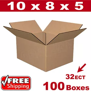 100 - 10x8x5 Kartons Versandverpackung Versandkarton 32 Stück Wellpappe - Bild 1 von 1