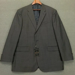 NEW Jos A Bank Sport Coat Wool Men 46 Long Custom Made Reserve Brown Glen Check - Picture 1 of 24
