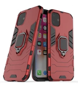 coque iphone 12 mini avec protection écran rouge - Photo 1 sur 6