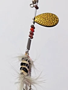 vintage lures flies , hand tied spinner fly. very "rare" - Picture 1 of 5