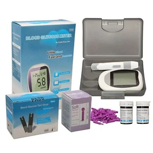 Blood Glucose Monitor Kit électrique De Haute Précision Blood Sugar Test Portab - Foto 1 di 12