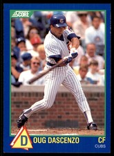 1989 Score Hottest 100 Rising Stars Doug Dascenzo Chicago Cubs #4
