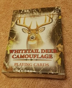 Rivers Edge Whitetail Deer Mossy Oak Camouflage Playing Cards - Picture 1 of 2