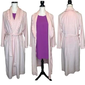 Vintage pink Cabernet robe Velvet Velour robe, victorian - Picture 1 of 16