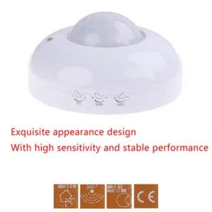 360° Surface Mount PIR Ceiling Occupancy Motion Sensor Detector Light Swi KdT*d* - Picture 1 of 12