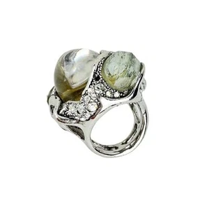 Alexis Bittar 'Lucite Jardin Mystère' Cocktail Ring US 6.75 - Picture 1 of 9
