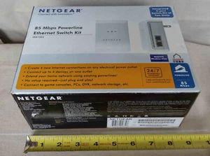 Netgear 85 Mbps Powerline Ethernet Switch Kit XEB1004-100NAS - Picture 1 of 16