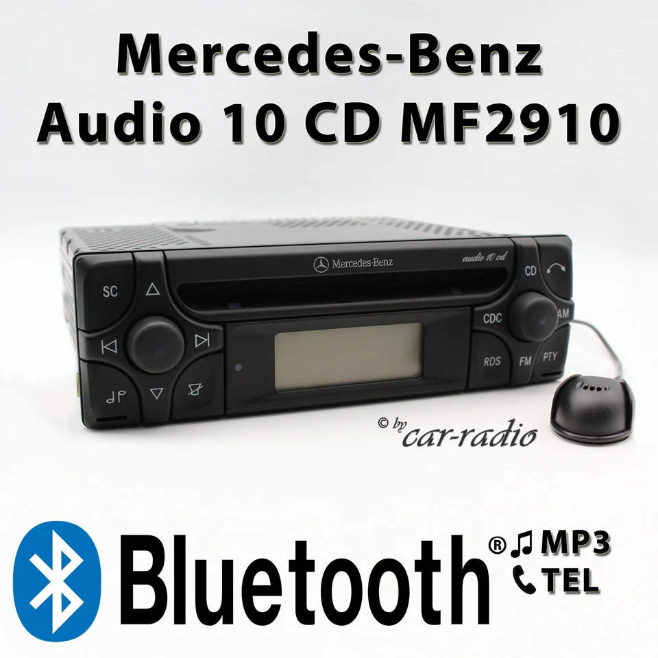 Mercedes Audio 10 CD MF2910 Bluetooth MP3 Audio-Streaming MIC Original Autoradio - Bild 1 von 4