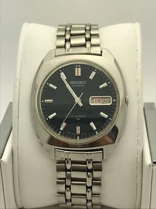 Seiko SZ Men's Automatic 17 Jewels Blue Dial Stainless Steel Watch 387858 - Picture 1 of 7