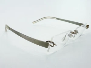 NOS Kazuo Kawasaki occhiali da vista senza montatura 704 SP-51 grigio 145 mm titanio K685 - Foto 1 di 8