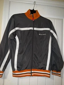 Champion boys grey orange full zip lined jacket youth boys LG - Picture 1 of 5