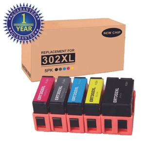 Cartucho de tinta v4ink 5PK 302XL T302XL para inyección de tinta Epson Expression XP-6000 XP-6100 - Imagen 1 de 7