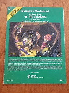 1980 Advanced Dungeons & Dragons Module A1 Slave Pits Of The Undercity TSR 9039 - Picture 1 of 6