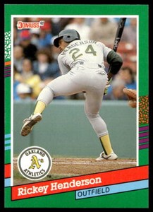 1991 Donruss 648 Rickey Henderson   Oakland Athletics  Baseball Card