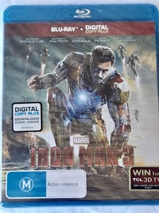Iron Man 3 - Robert Downey Jr. Blu-Ray. Region B. New and Sealed. FREE POSTAGE - Picture 1 of 2