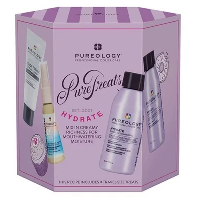 Champú y acondicionador Pureology HYDRATE 4 piezas tamaño viaje caja de regalo Foto 1 de 4