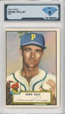 1952 Topps HOWIE POLLET #63 💎 DSG 5 EX - Image 1 of 2