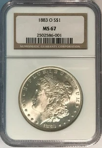 1883 O Morgan Dollar NGC MS76 - Picture 1 of 2