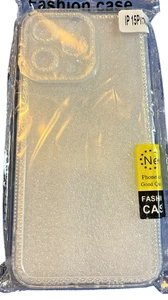 iPhone 15 Pro Max Glitter Case - White Sparkle Cover w/Drop Protection - Picture 1 of 2