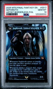 2025 #0317 SEPHIROTH, FABLED SOLDIER/SEPHIROTH, ONE-WINGED ANGEL PSA 10 - Picture 1 of 2