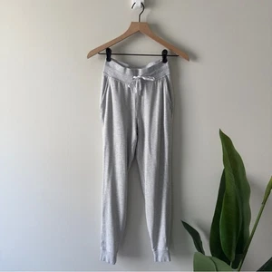 Lululemon Warm Down High-Rise Jogger in Heathered Core Ultra Light Grey Pants 2 - Picture 1 of 10