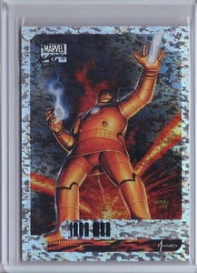 2016 Marvel Masterpieces Holofoil Speckle Iron Man Card #5 43/99 Avengers - Picture 1 of 2