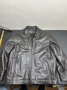 Herren Claiborne Lammfell Echt Lamm Leder Jacke XL Braun - Bild 1 von 8