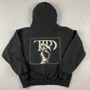 Taylor Swift Hoodie Adult Large Black The Tortured Poets Department TTPD Album - Picture 1 of 13