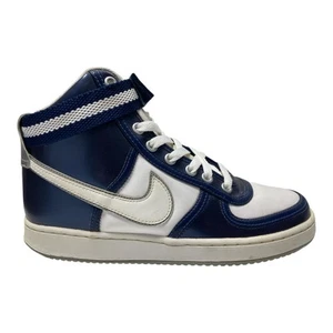 SCARPE SNEAKERS RAGAZZO NIKE VANDAL HIGH 317173 ECO PELLE 100 BLU ORIGINALE AI - Picture 1 of 5