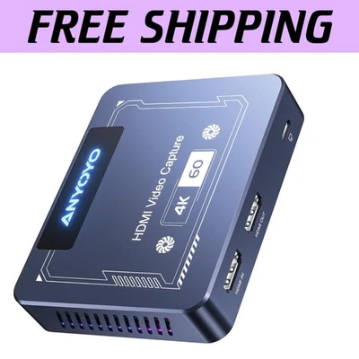 Ultra-Low Latency 4K HDMI Capture Card - Perfect for Live Game Broadcasting - Image 1 of 4