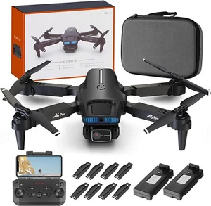 Drone with Camera Foldable RC Quadcopter Wi-Fi with 2 Batteries Brushless motor - Picture 1 of 8