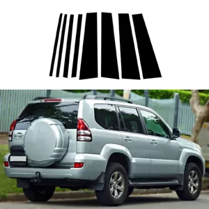 8x Pillar Posts Door Trim Cover For Toyota Land Cruiser Prado J120 2003-09 2005 - Foto 1 di 17