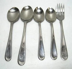 Set di 5 - Oneida USA Flight Reliance cucchiai forchetta posate inox vintage - Foto 1 di 3