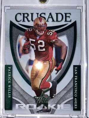 2007 Leaf Rookies & Stars - Rookie Crusade Green #RC-29 Patrick Willis /100 (RC) - Image 1 of 2